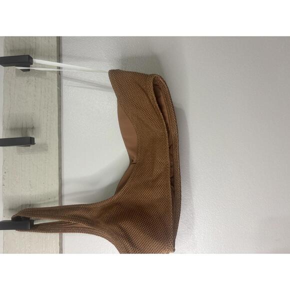 Aerie Stylish One-Shoulder Brown Crop Top XS - Picture 2 of 5